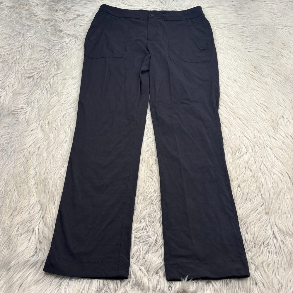 Athleta Women's 12 Black Trekkie Pant Hiking Camping Gorpcore Cabincore